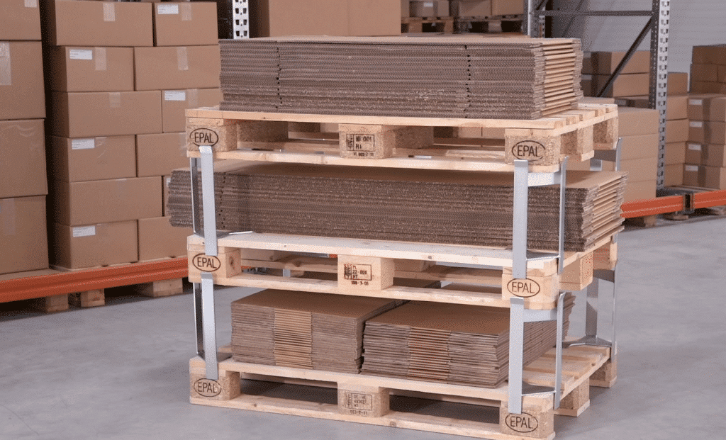 5903554 Pallet box divider 400 pallet to pallet, opening 400 mm, 1000kg ...