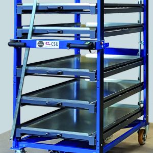 Industrial storage racks with lock