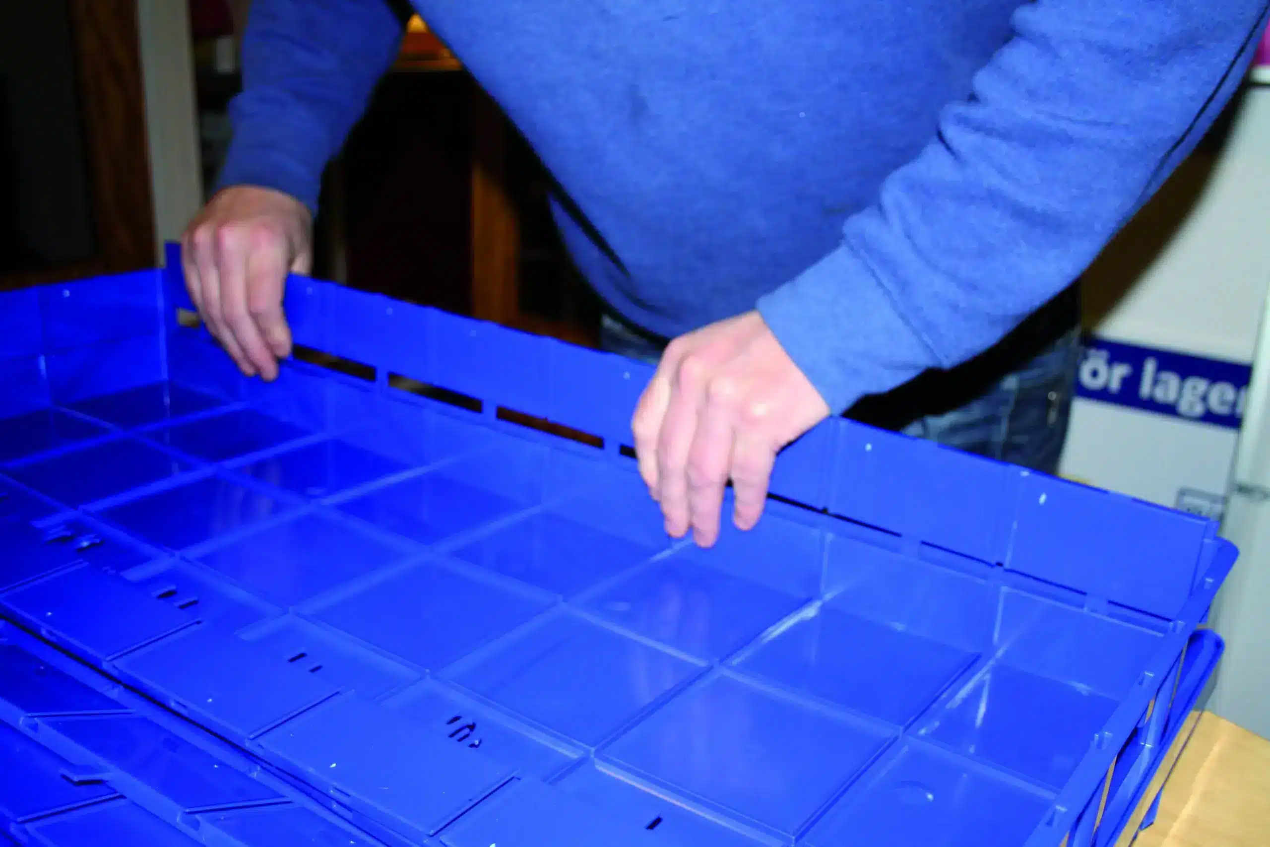 Flexibox 800x600 mm 48 fack h=100 mm komplett med avdelare - image 3