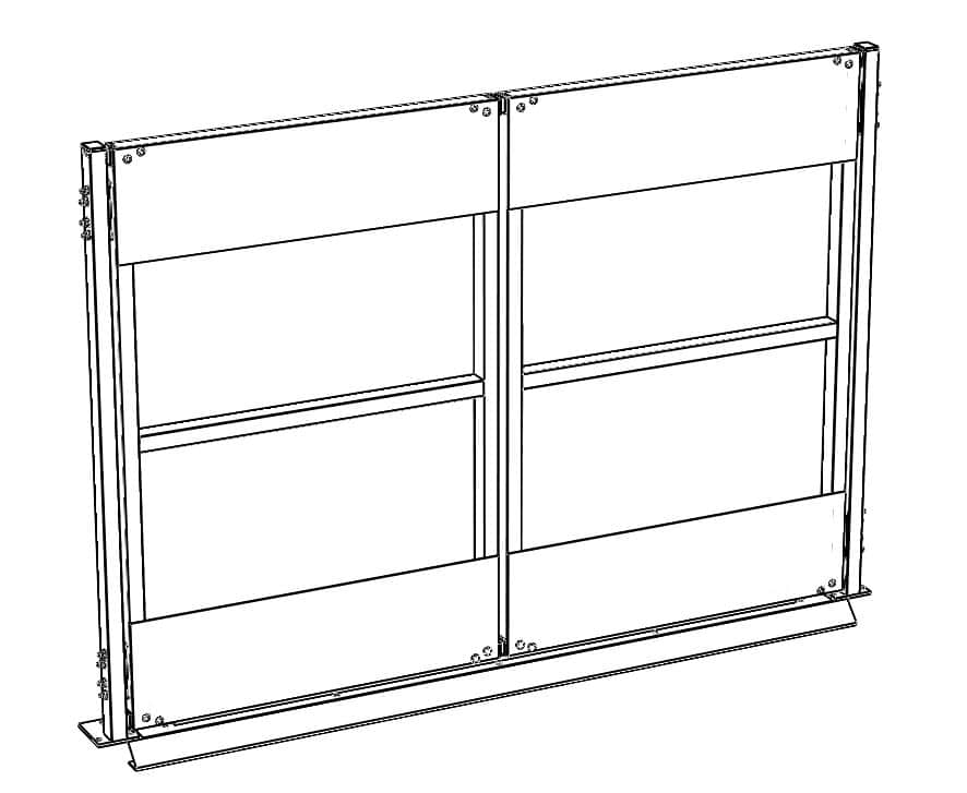 Self closing pallet door  b = 1500mm - image 4