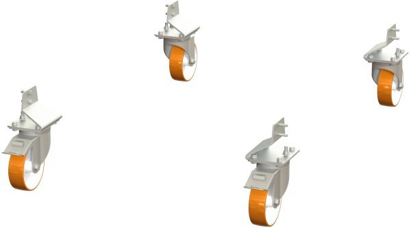 Wheel kit ib polyurethane 1800kg