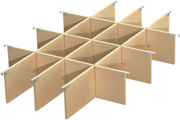 Pallet collar divider batch/16 compartment, trade dimensions 280 x 180 mm - image 2