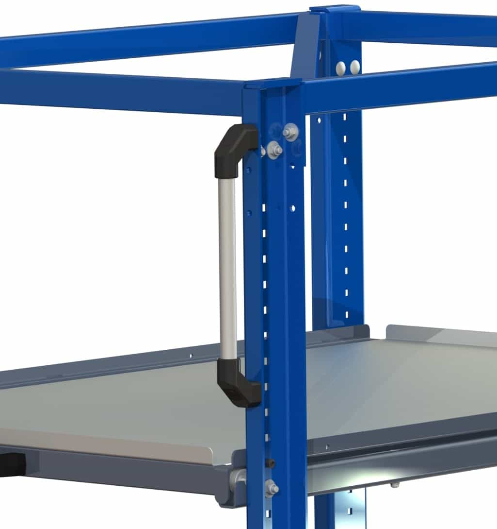 Side handle compact storage unit