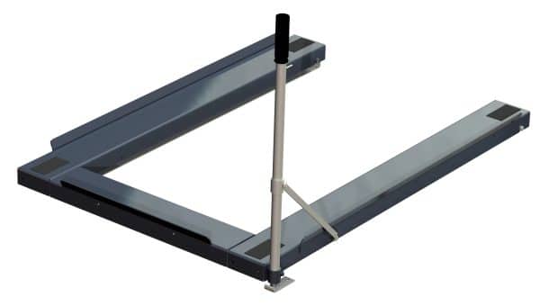 Floor mounted pull-out unit ,800kg, rear-loaded, short-side handled eur-pallet - image 2