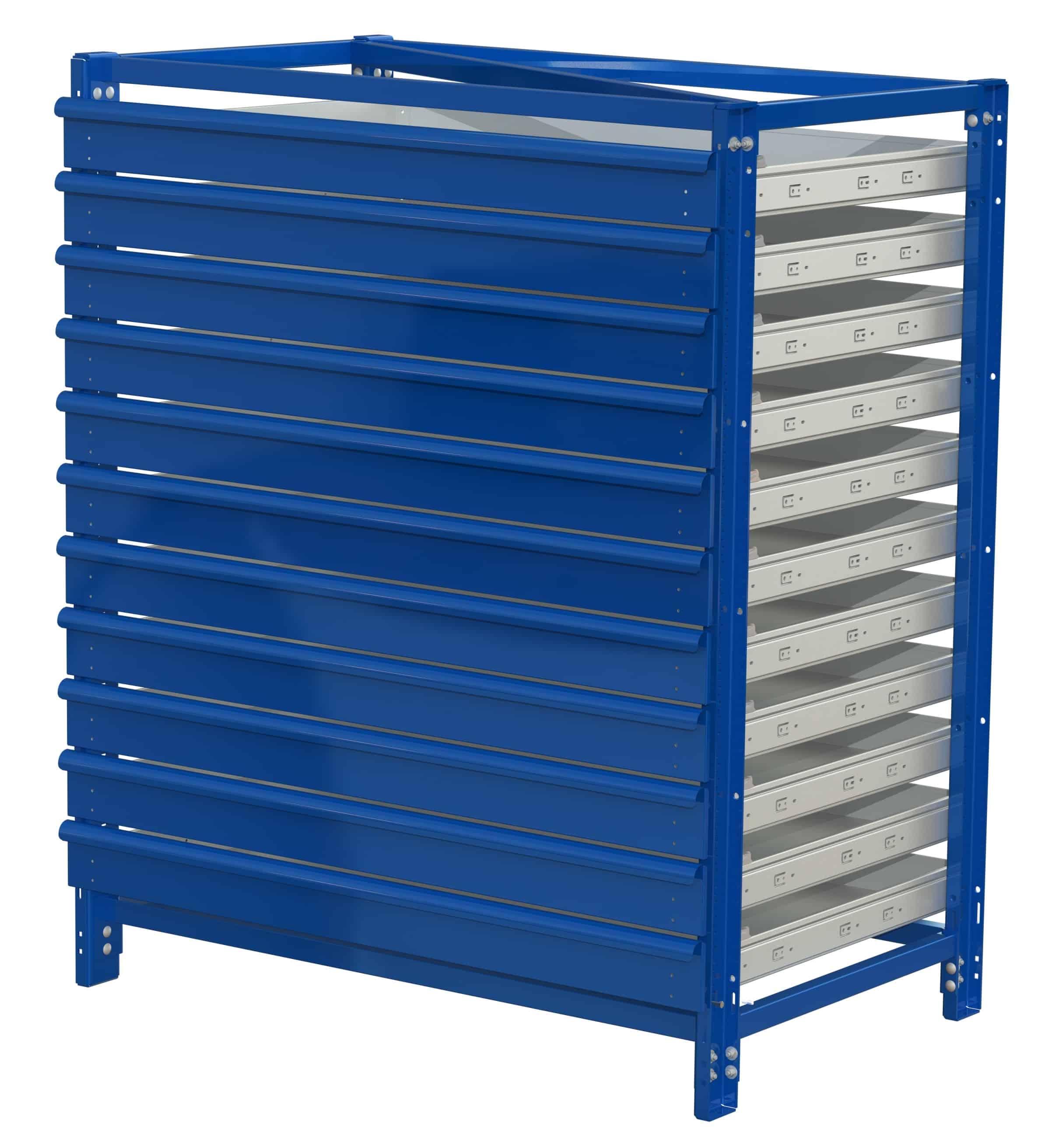 Csu light, long-side handled, 100% extension, 75kg load capacity, 11 shelves - image 2