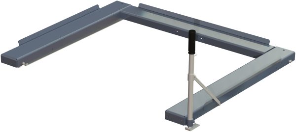 Floor mounted pull-out unit ,1200 kg, front-loaded, long-side handled fin-pallet - image 2