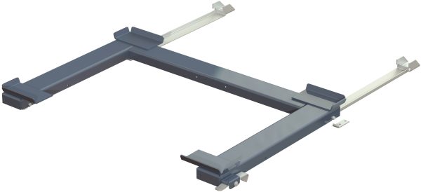 Golvmonterad utdragsenhet, 1200 kg, frontmatad, hmu med långsideshandtag