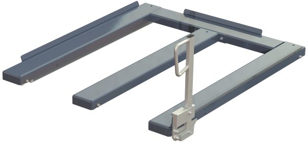 Golvmonterad utdragsenhet, 1500 kg, frontmatad, fin-pall med kortsideshantering - image 2