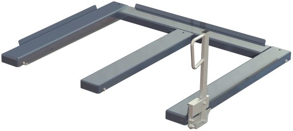 Floor mounted pull-out unit ,1500 kg, front-loaded, long-side handled fin-pallet - image 2