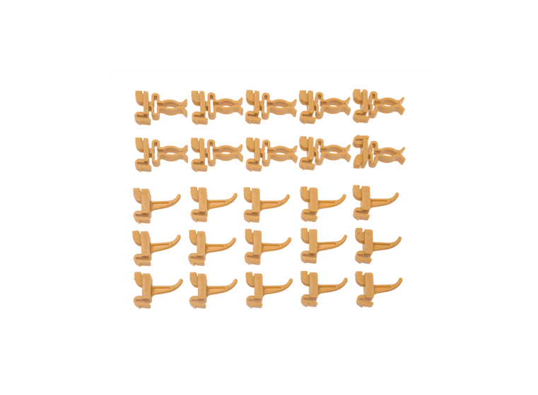 Hook set in 25 parts