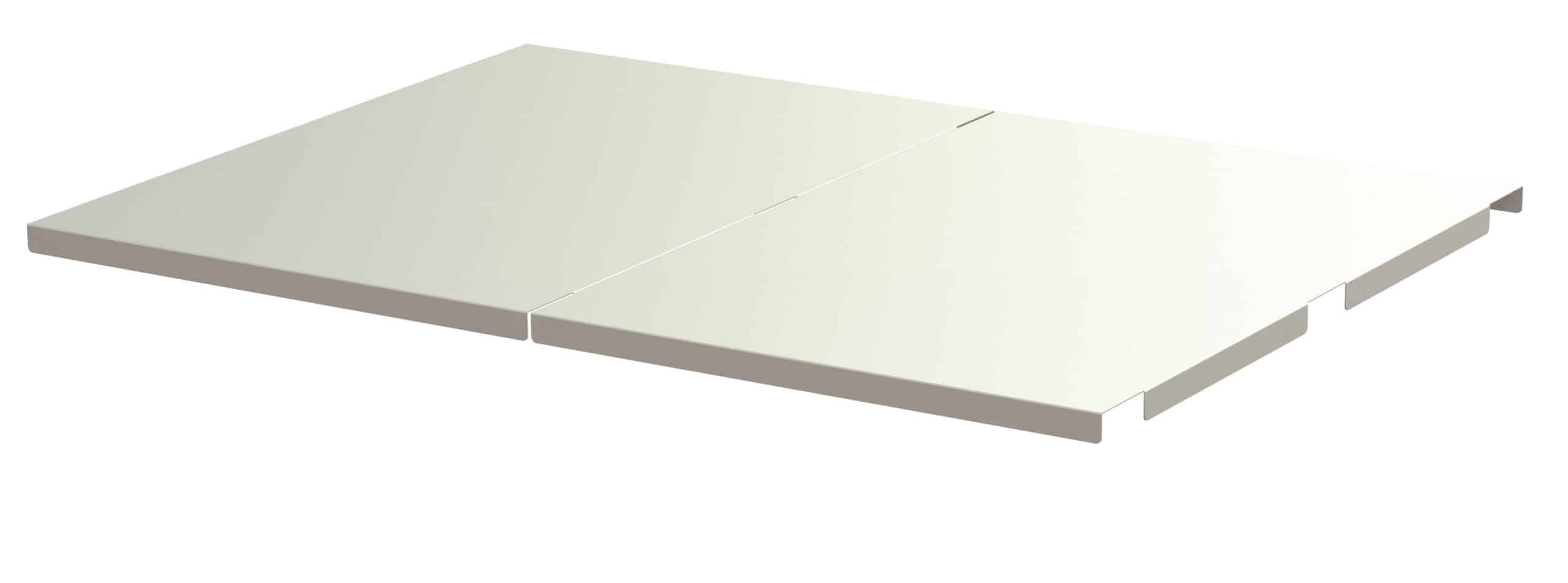 Steel shelf panel to upright-mounted pull-out units 600kg 70% w=1800