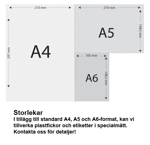 Plastficka med metallbygel a4 liggande 325 x 235 m lock 100-pack - image 2