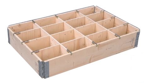 Shelf frame in wood, h = 195 mm