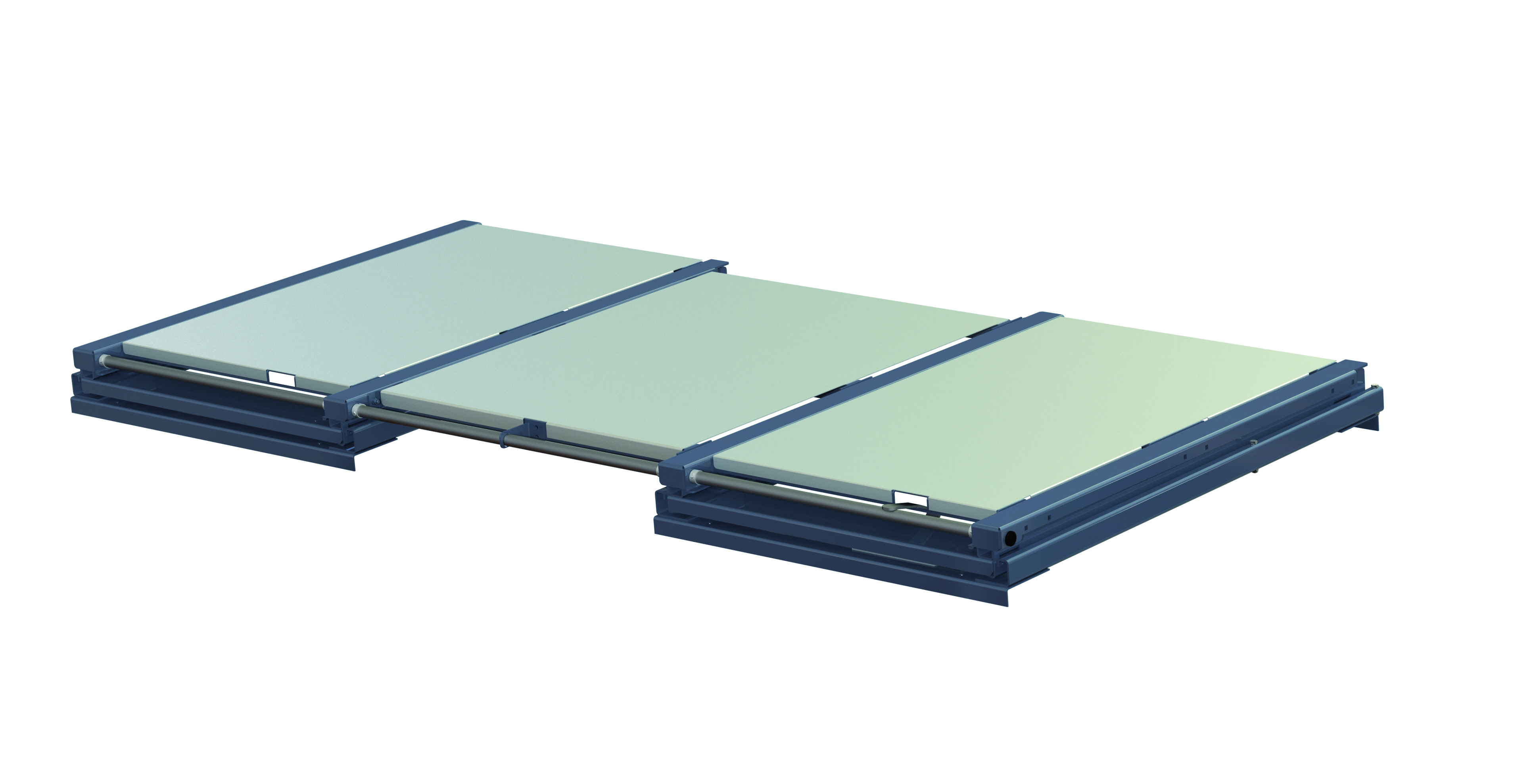 Steel shelf panel to linked pull-out units 1600kg 70/100% w=2600 - image 2